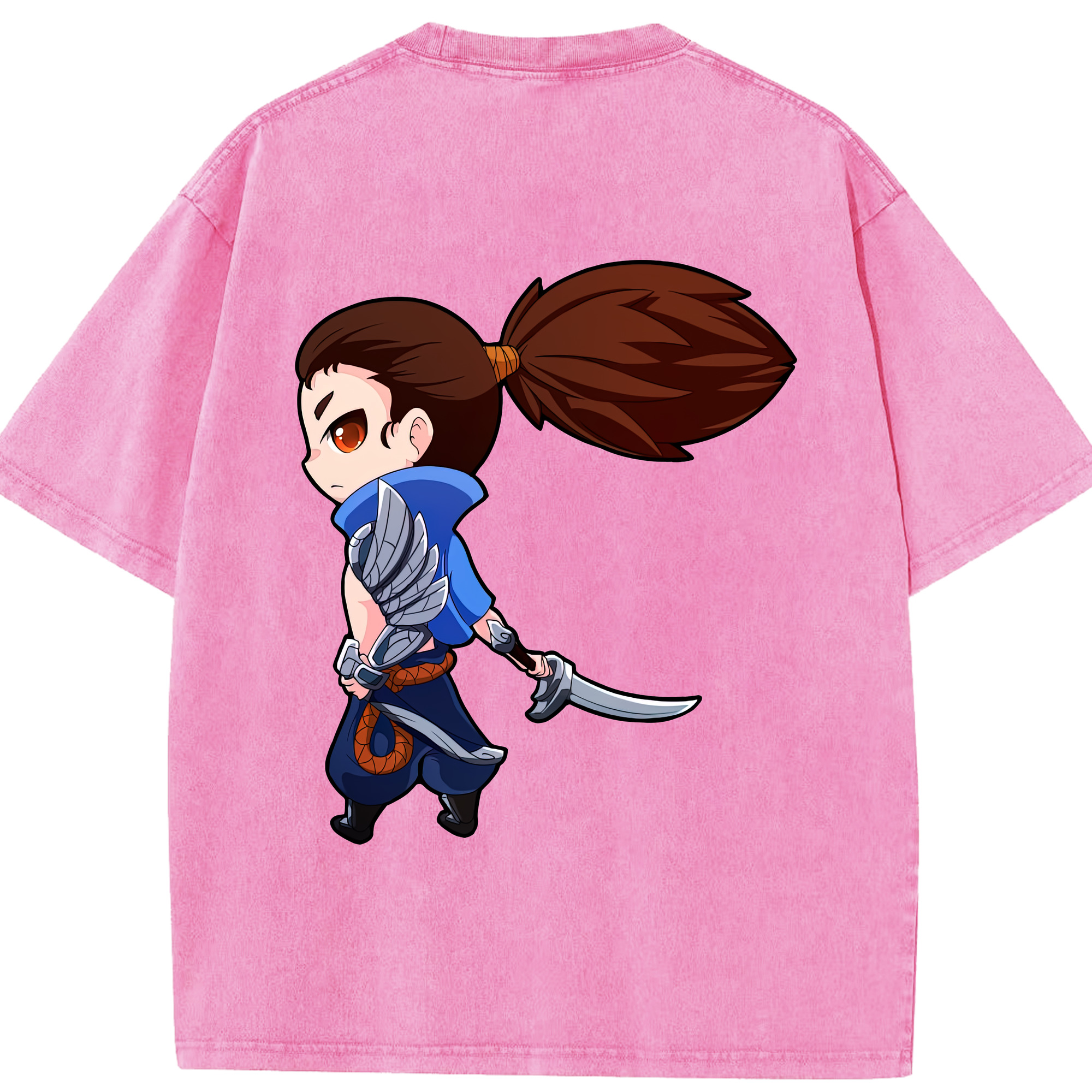 リーグ・オブ・レジェンド League of Legends LOL 綿100% ヴィンテージ風 半袖Tシャツ（背面プリント）